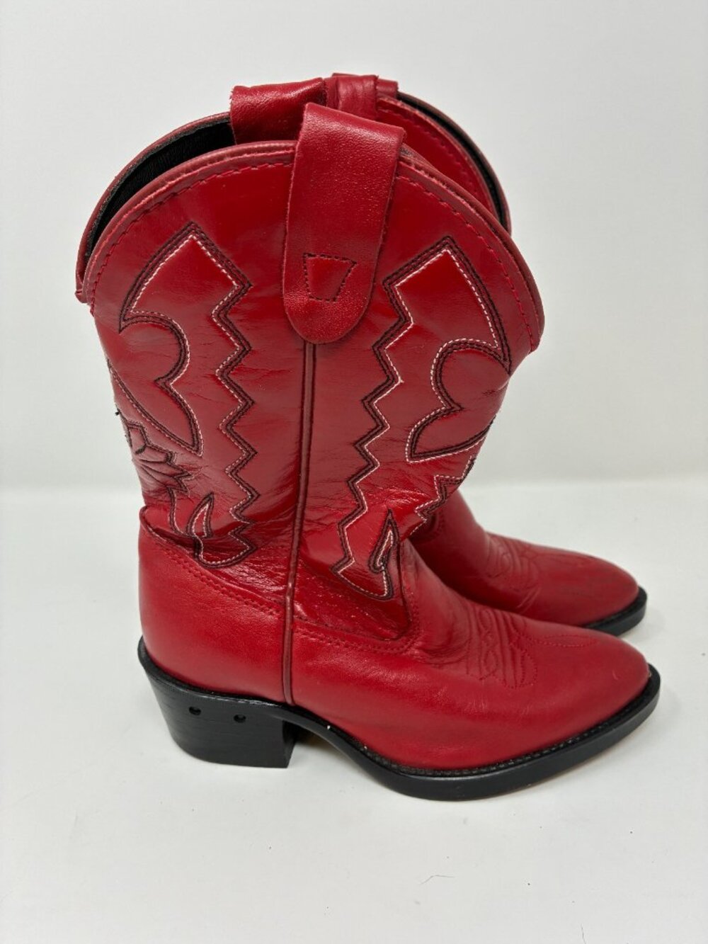 Cowboy Boots Western Cowgirl Embroidered Kids Size 10.5 Lightup - Picture 5 of 7